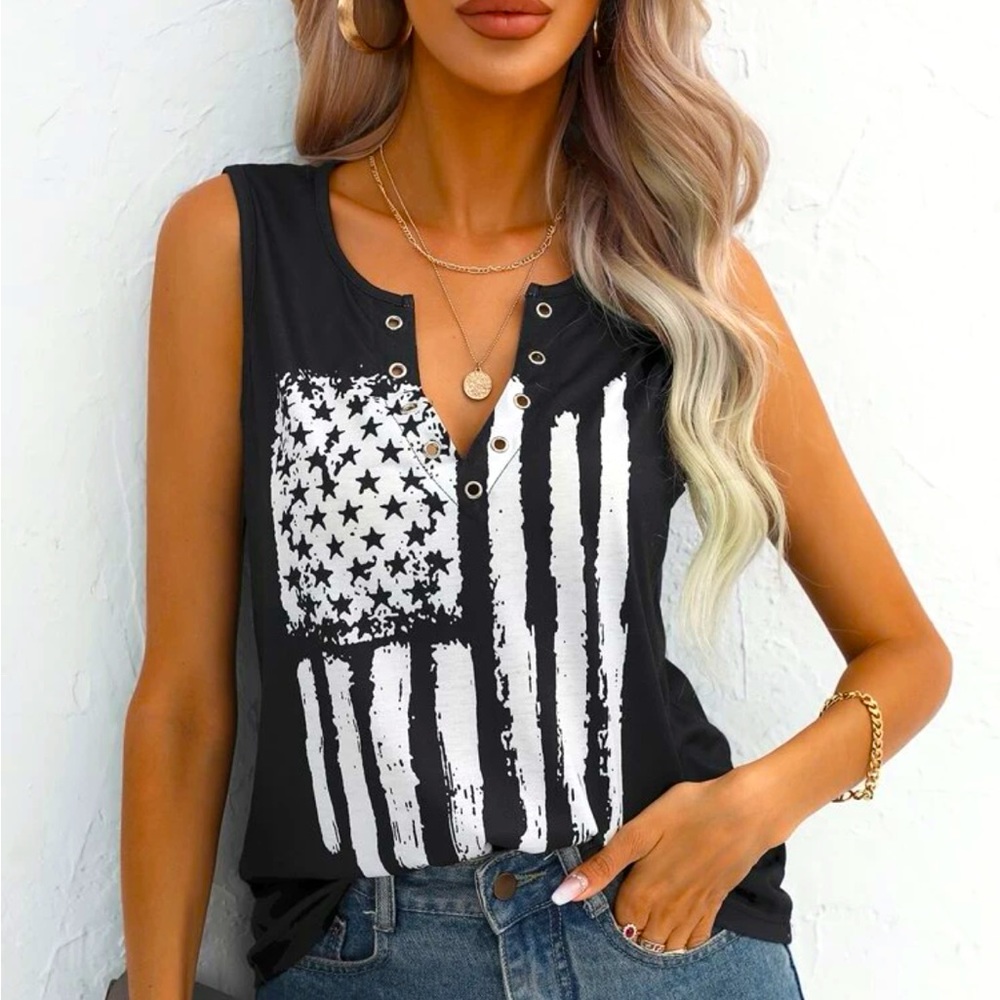 American Flag Tank Top